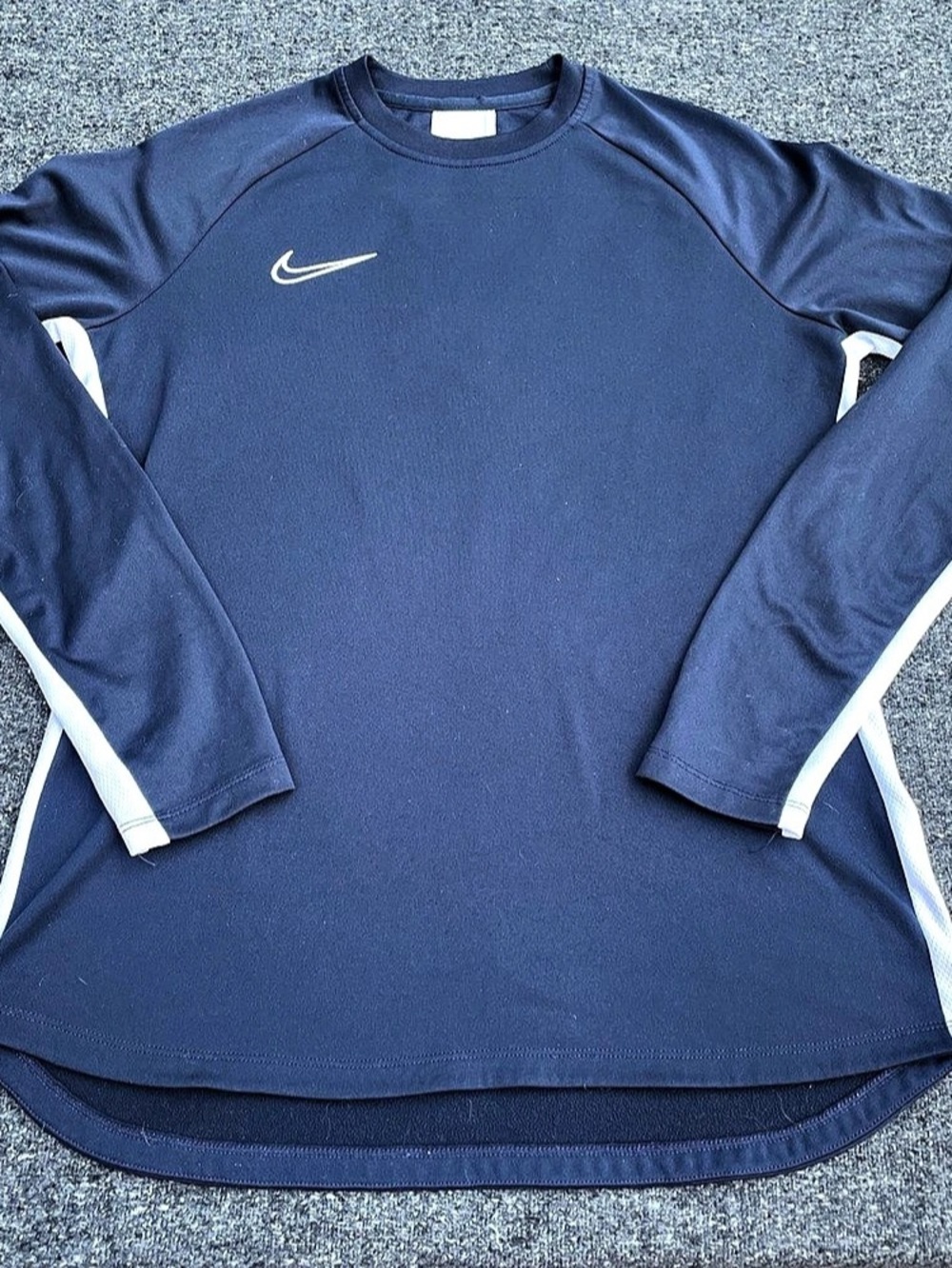 Nike Dri-FIT Long Sleeve Athletic Jersey Blue Small